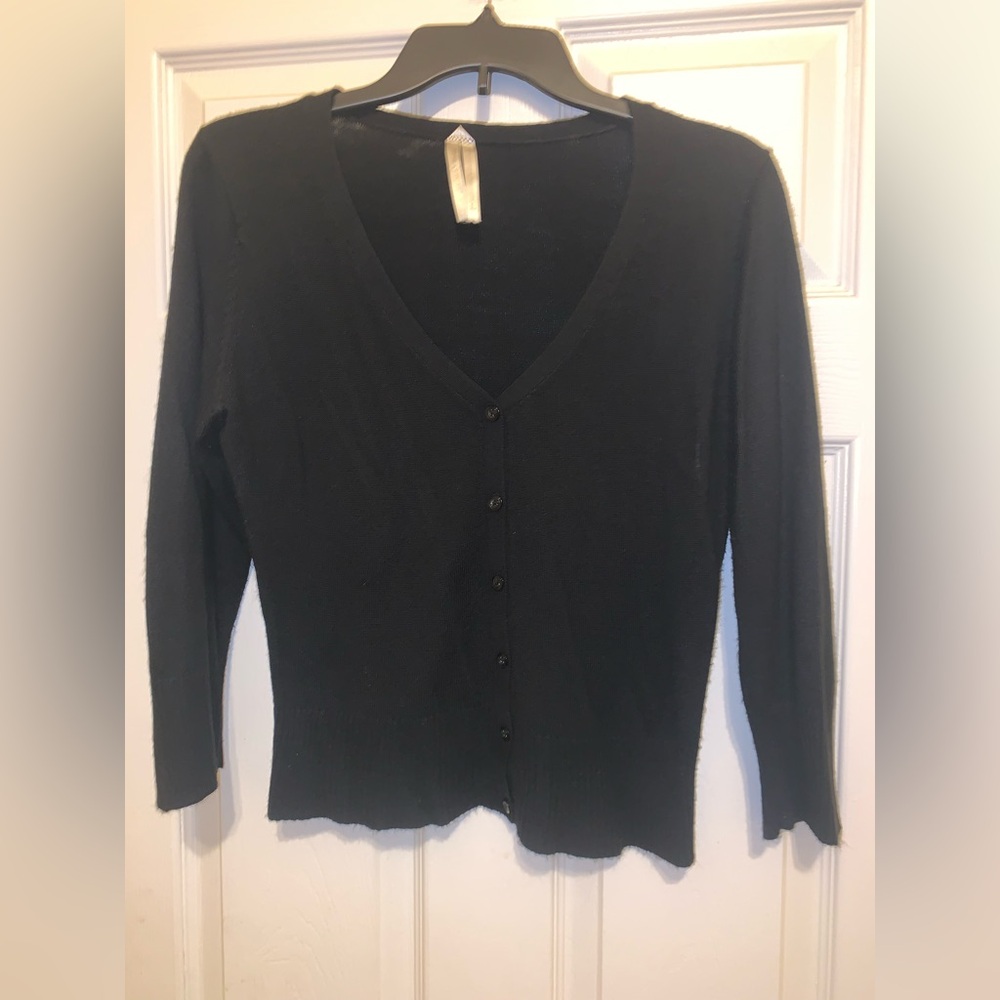 Classic Black Women's Cardigan Sweater